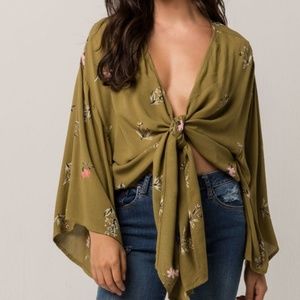 Billabong Knot Yours Tie Front Top